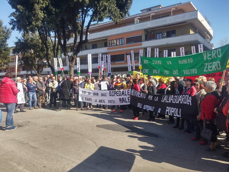 ospedale popoli corteo