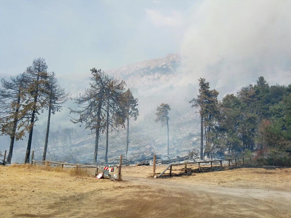 incendio valle peligna