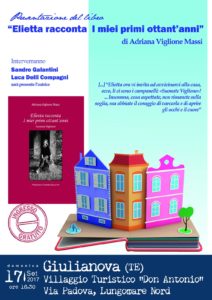 LOCANDINA PRESENTAZIONE LIBRO ELIETTA RACCONTA