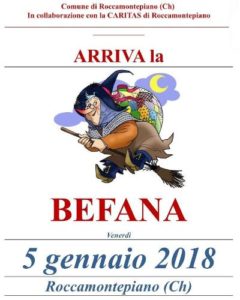 La befana roccolana arriva in fiat 500 a Roccamontepiano