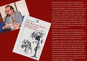 Campli: presentazione del libro di Nicolino Farina "dalle Botti alle Pagine"