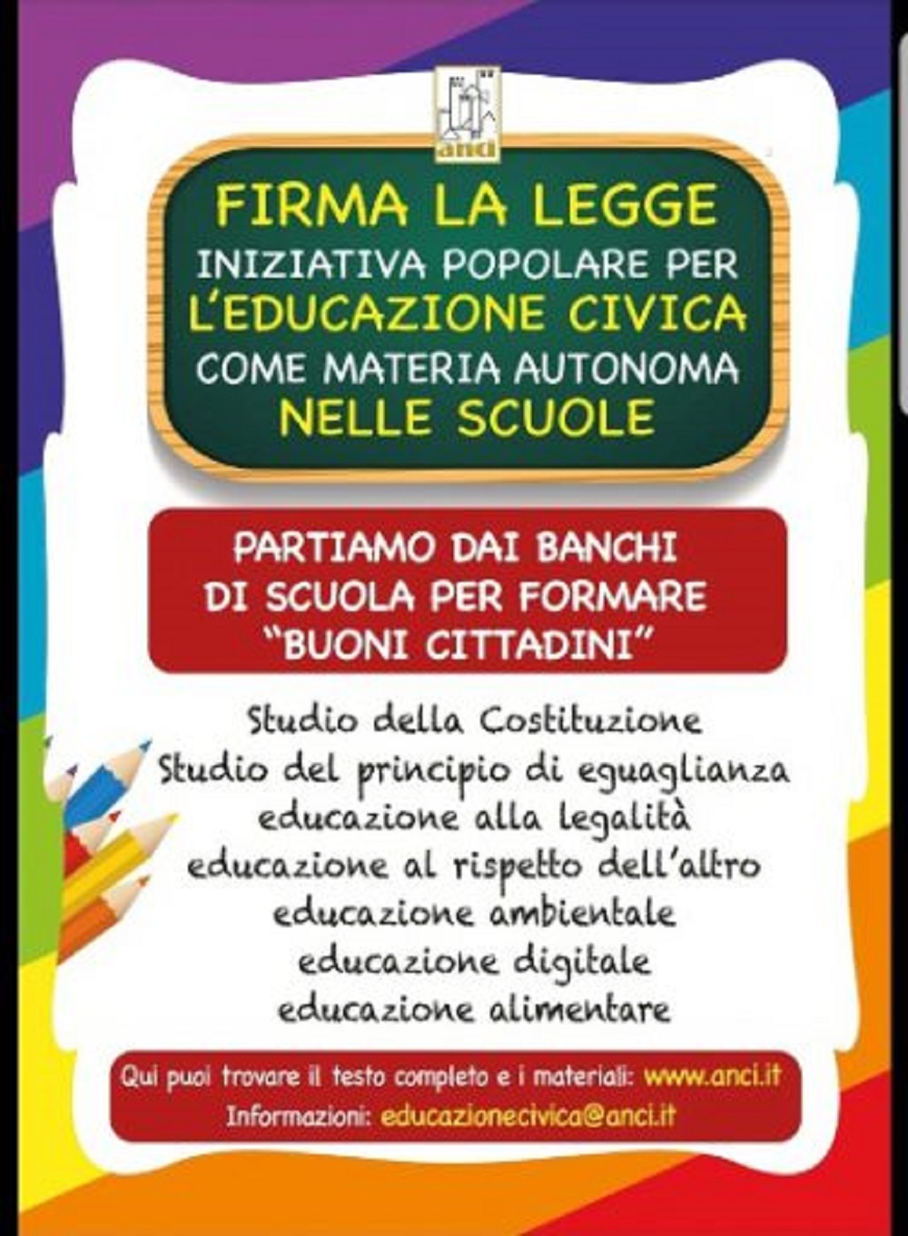 Educazione civica, una firma per l’introduzione della materia nelle scuole