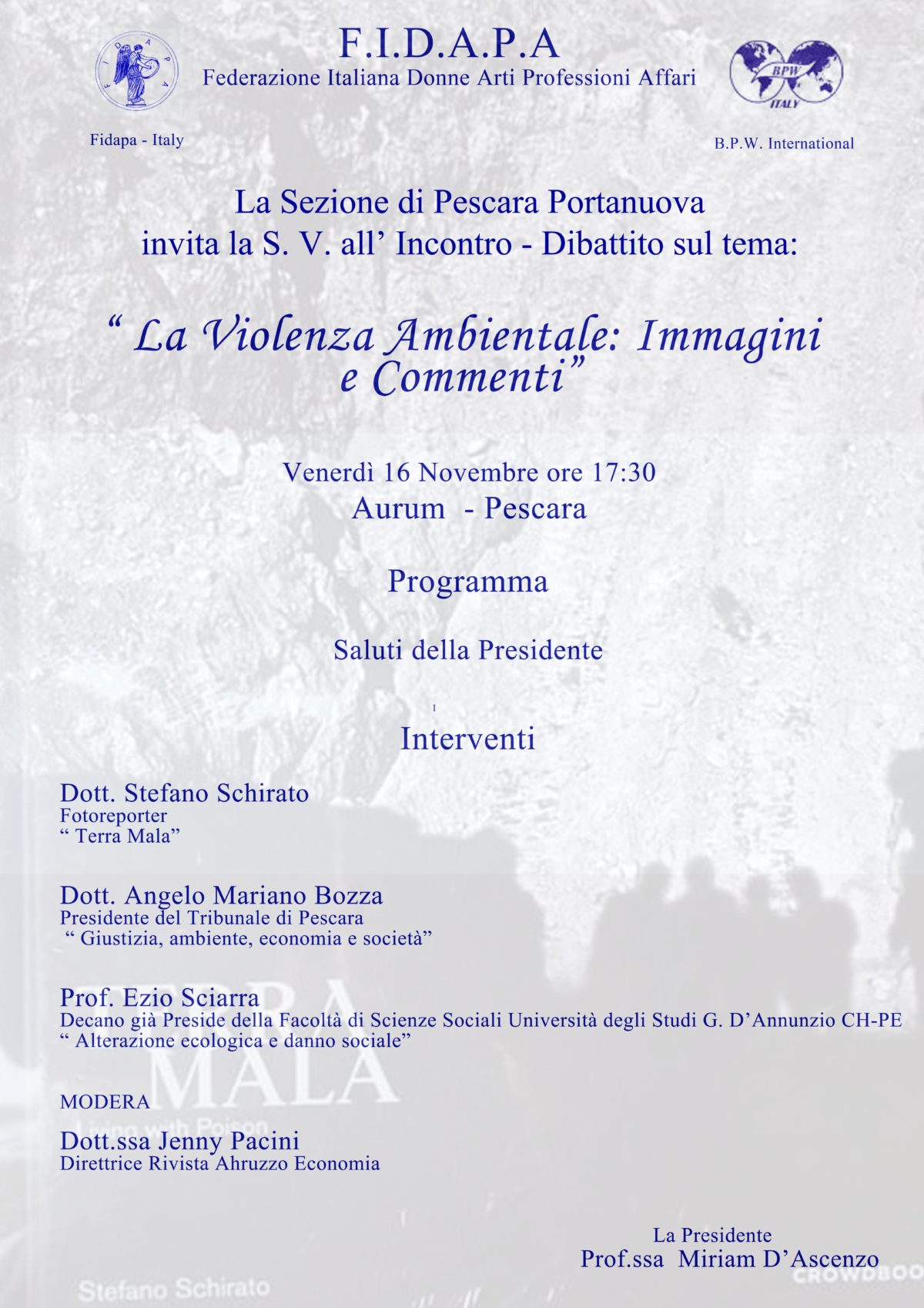 “La violenza ambientale: immagini e commenti”, protagonista il fotoreporter Stefano Schirato