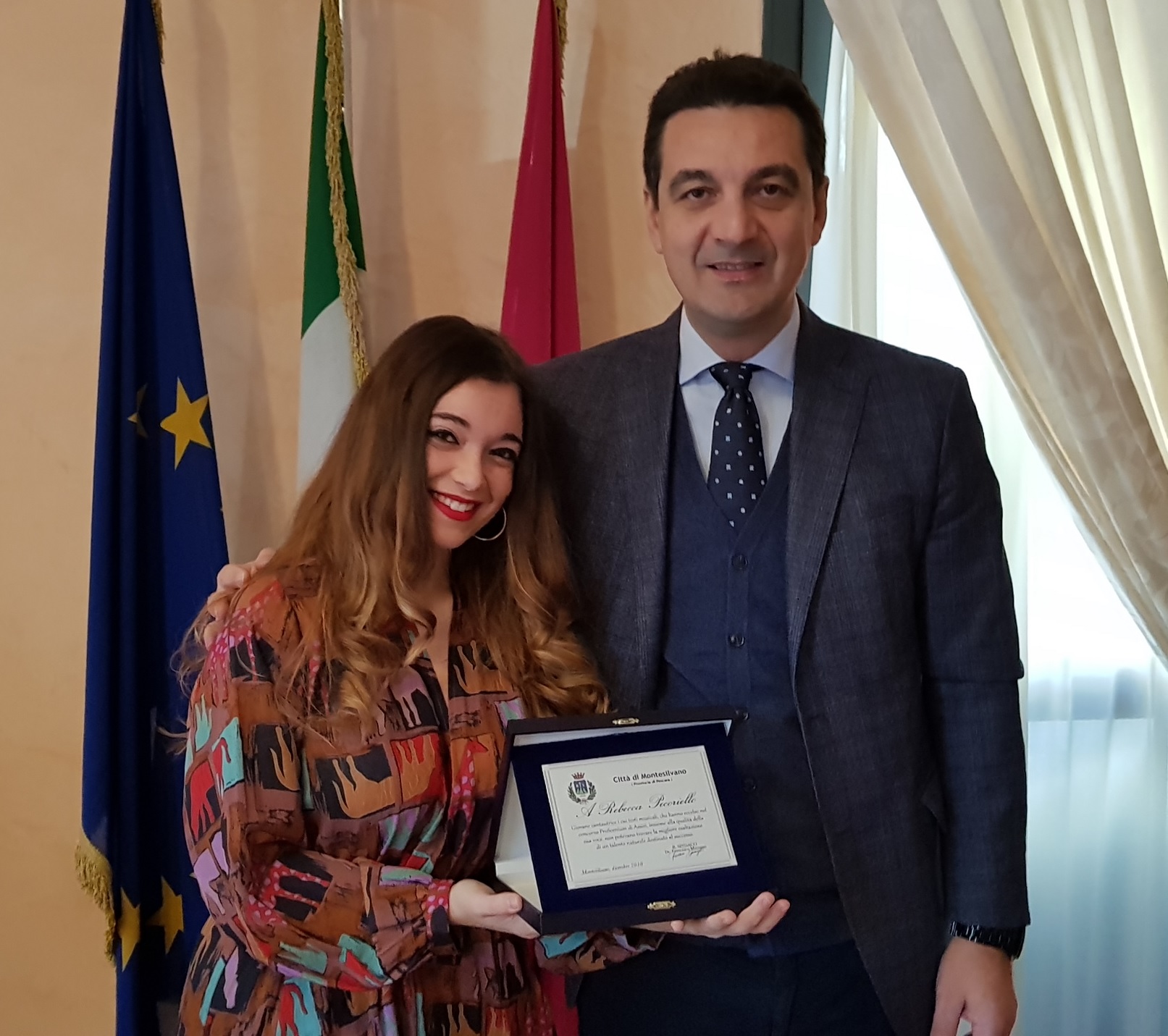 Montesilvano,premia Rebecca Pecoriello, astro nascente della musica italiana
