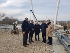 Terzo ponte sul Saline, sopralluogo del sindaco con il presidente Zaffiri