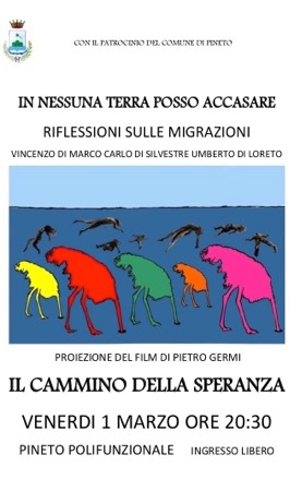 "In nessuna terra posso accasare. Riflessioni sulle migrazioni”: iniziativa a Pineto
