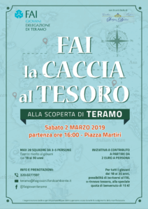 “Fai la Caccia al Tesoro”: nasce il Gruppo Fai Giovani di Teramo