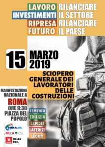 Sciopero delle costruzioni: in 600 dall’Abruzzo alla manifestazione di Roma
