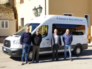 Valle Castellana, un nuovo pulmino acquistato con i fondi del sisma