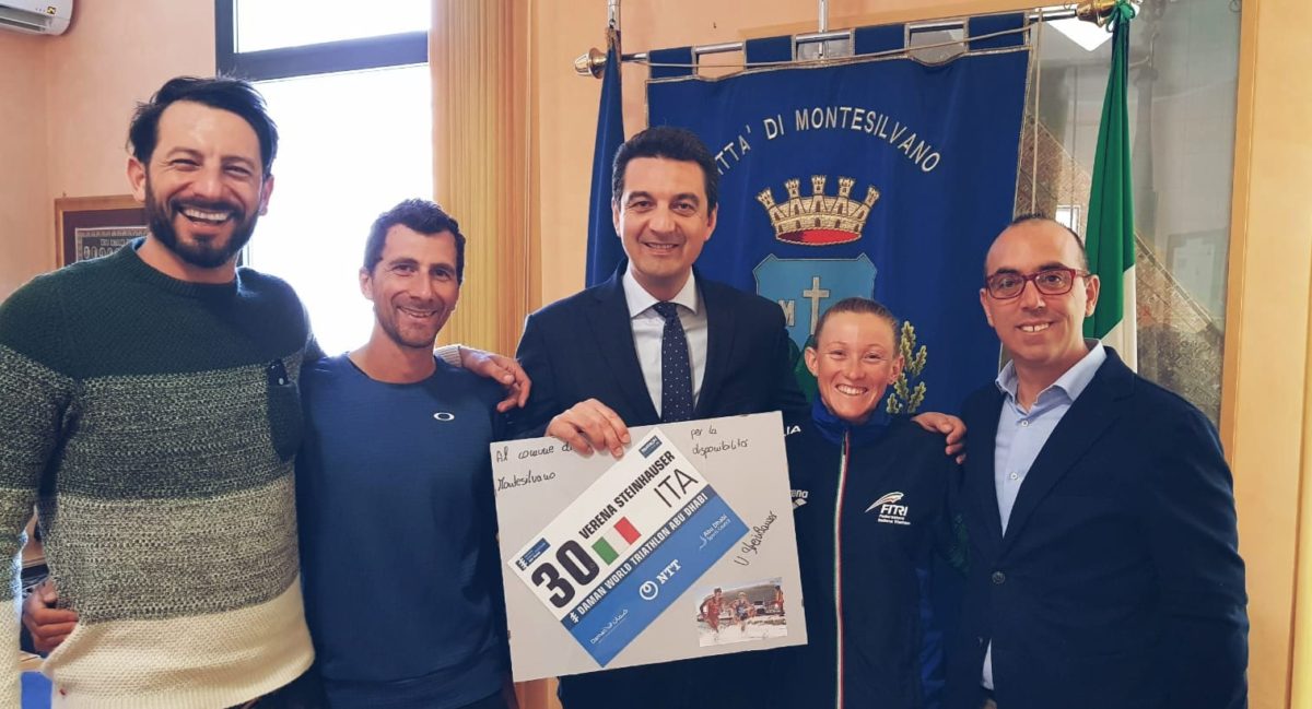 Triathlon,la campionessa Steinhauser e l’allenatore Mantolini a Montesilvano