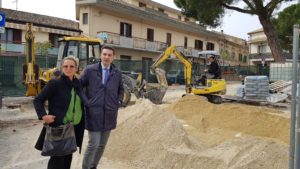 Montesilvano, proseguono i lavori di riqualificazione di piazza Calabresi