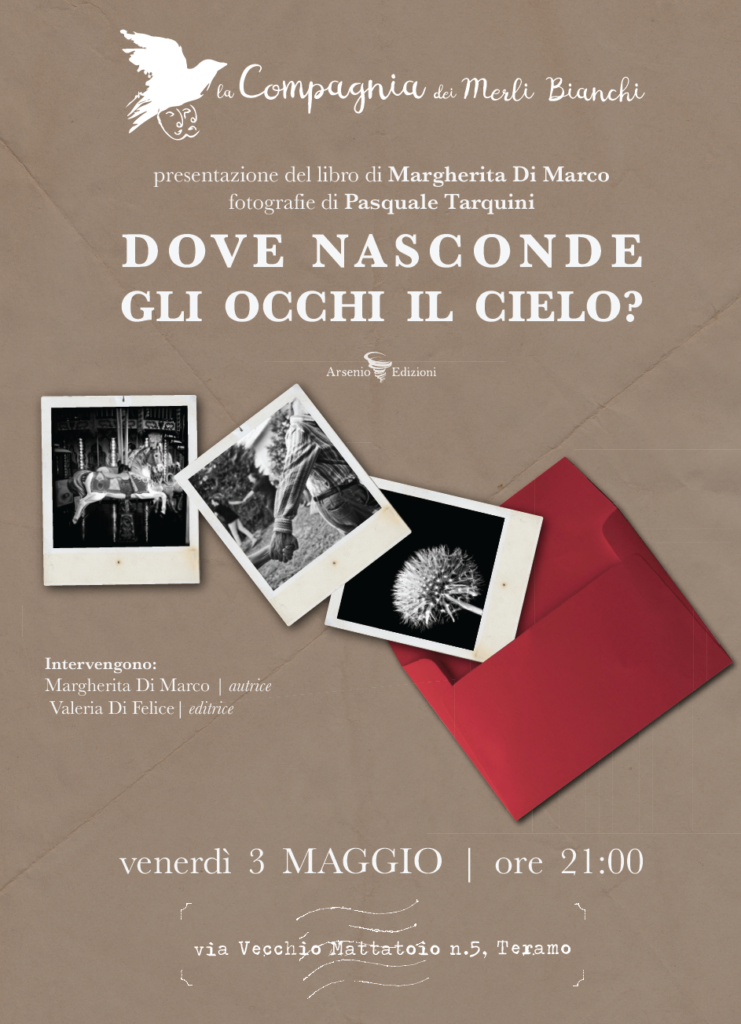 Teramo,“Dove nasconde gli occhi il cielo?”: poesie di Margherita Di Marco