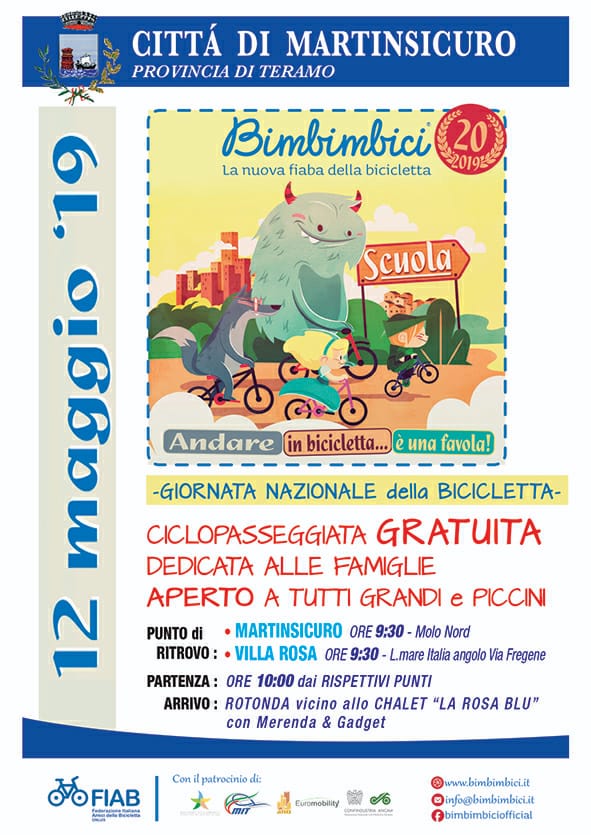 Bimbi in bici, tutto pronto per la ciclopasseggiata dedicata alle famiglie