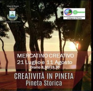 Torna a Pineto l’iniziativa “Creatività in Pineta”