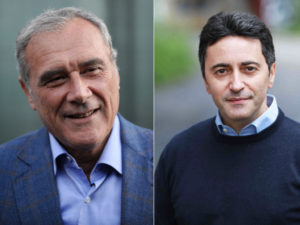 Corrado Oddi legge di Falcone e Borsellino dalla penna di Pietro Grasso.