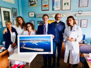 Giulianova,il sindaco Costantini visita il reparto di Allergologia dell’ospedale