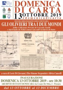 "Gli Olivieri tra i due Mondi": mostra all' archivio di Stato di Pescara