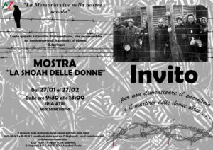 Atri, gli studenti dell’IPIA dello Zoli presentano la mostra ‘"La Shoah delle donne’"