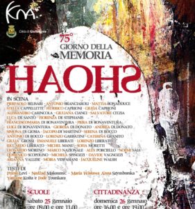 75° Giornata della Memoria, a Giulianova la performance teatrale “HAOHS”