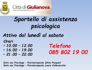 Emergenza sanitaria, Giulianova istituisce un servizio di assistenza psicologica per i cittadini