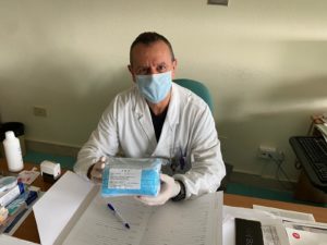 Mascherine donate al reparto di medicina dell’ospedale di Giulianova
