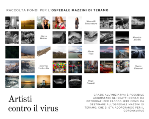 “Artisti contro il virus”:7 fotografi raccolgono fondi per l' Ospedale Mazzini di Teramo