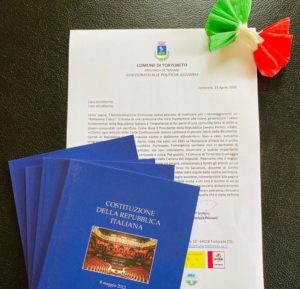 Tortoreto, battesimo civico neomaggiorenni: Costituzione a casa e conferenza in streaming