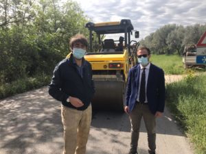 Giulianova, cantiere Sp262: sopralluogo sindaco e presidente provincia