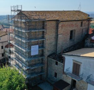 Auditorium di Mutignano, in corso i lavori di rifacimento della copertura