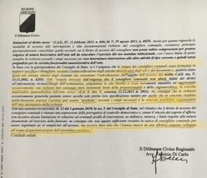 Sant'Omero, atti negati. Sindaco risponde a minoranza