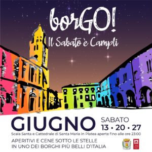 Campli, con borGO! buona tavola e cultura tutti i sabati di giugno