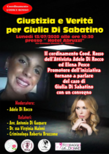 Verità e Giustizia per Giulia Di Sabatino: convegno a Teramo