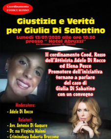 Verità e Giustizia per Giulia Di Sabatino: convegno a Teramo