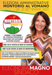 Stefania Pezzopane in visita a Montorio a sostegno della candidata Magno