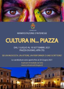 Estate Atri, manifestazione di interesse per iniziative culturali in piazza