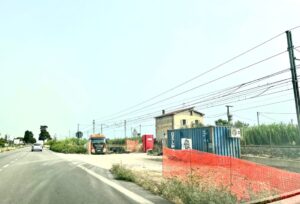 Lavori nel sottopasso ferroviario di Scerne a cura di Ferrovie dello Stato