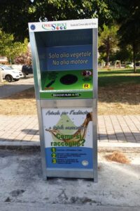 Martinsicuro, sei nuovi bidoni per la raccolta di olii esausti