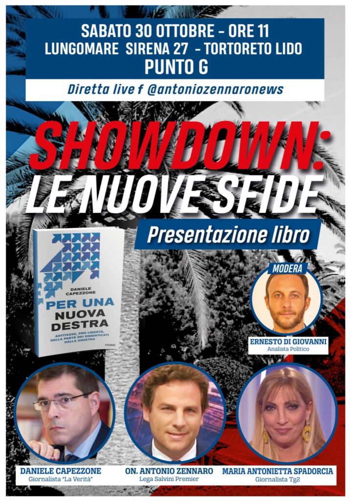 Tortoreto, Capezzone presentare il libro “Per una nuova destra”
