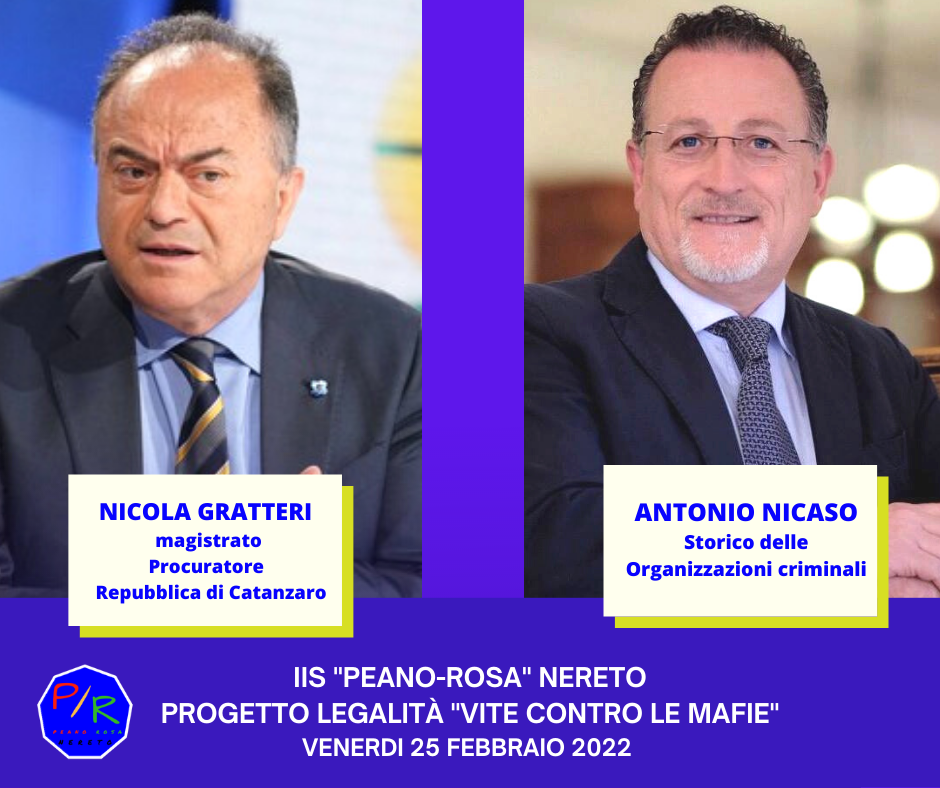 Nereto, studenti del Peano Rosa incontrano Nicola Gratteri e Antonio Nicaso