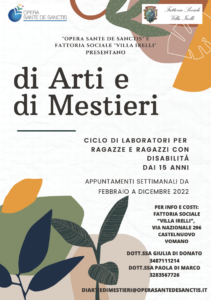 Torna il progetto Di Arti e di Mestieri rivolto ai ragazzi con disabilità