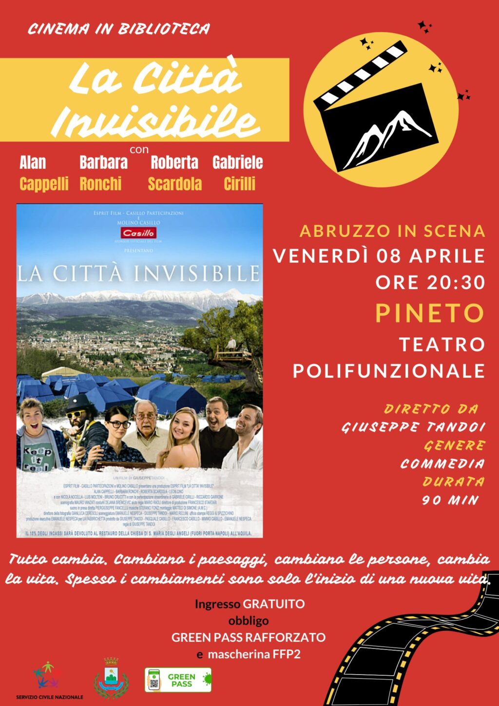 Pineto, appuntamento di Cinema in Biblioteca con il film La città invisibile