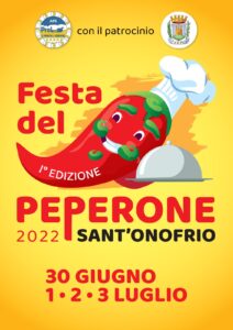 Sant'Onofrio, al via la prima edizione della festa del peperone