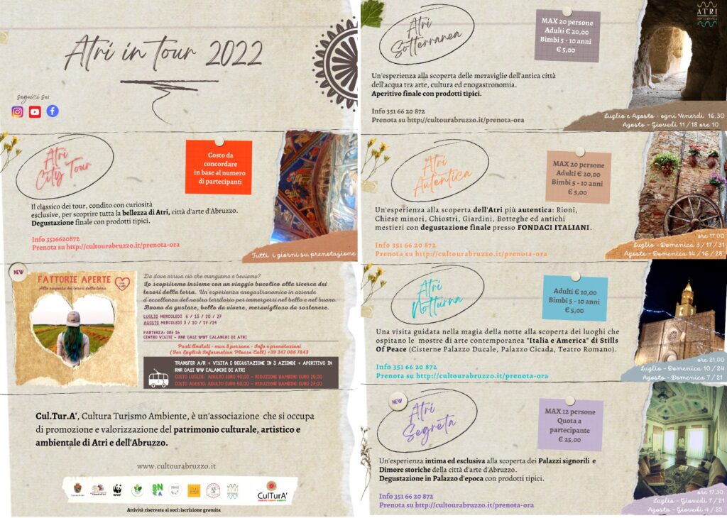 Atri in tour, visite guidate all'insegna della storia, cultura e tradizione