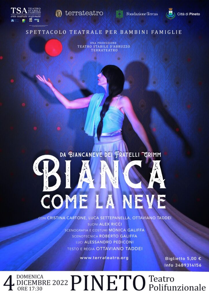 A Pineto in scena Bianca come la neve tratto da Biancaneve