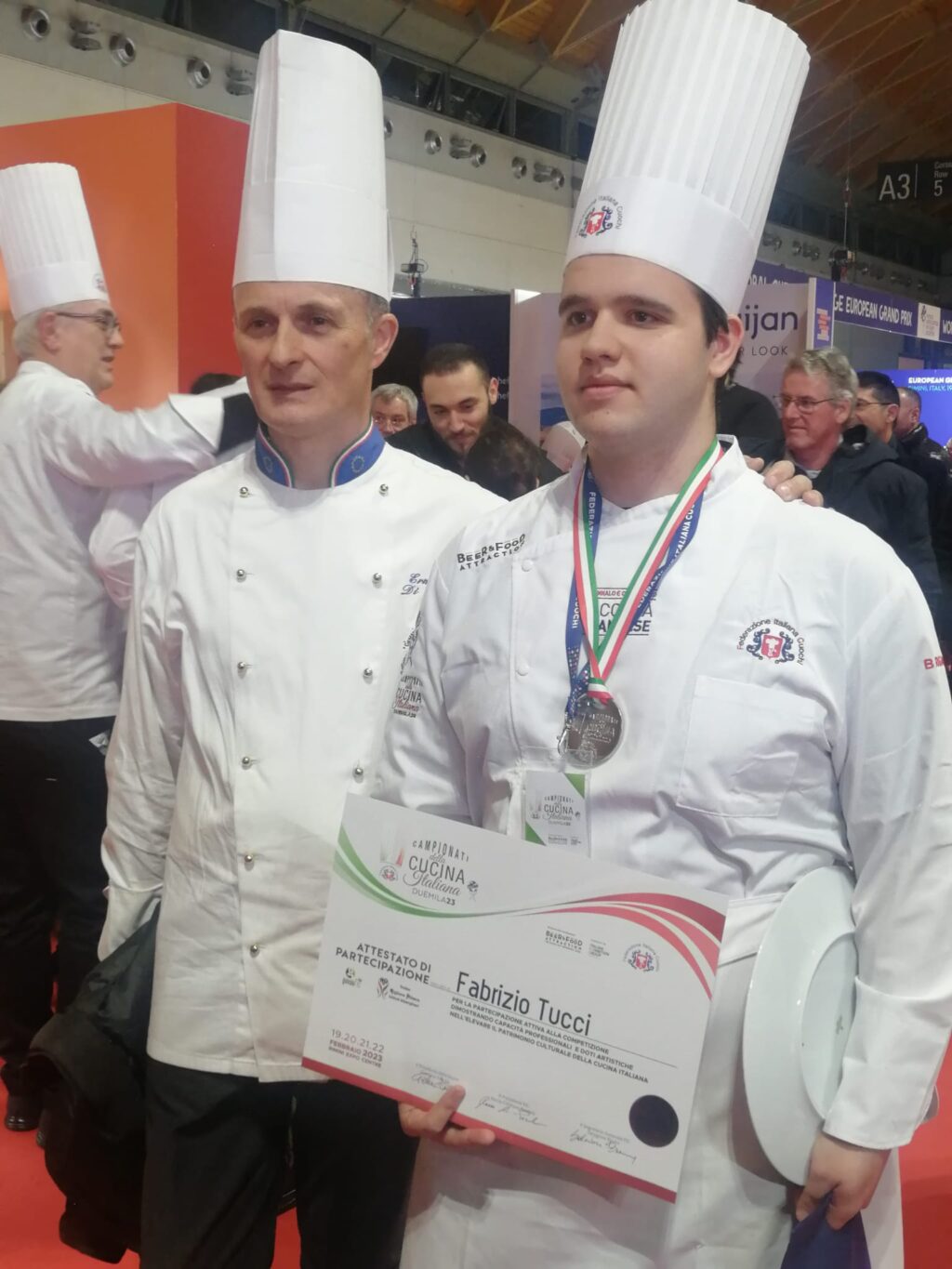 Fabrizio Tucci: medaglia d’argento “Miglior allievo istituti alberghieri d’Italia”