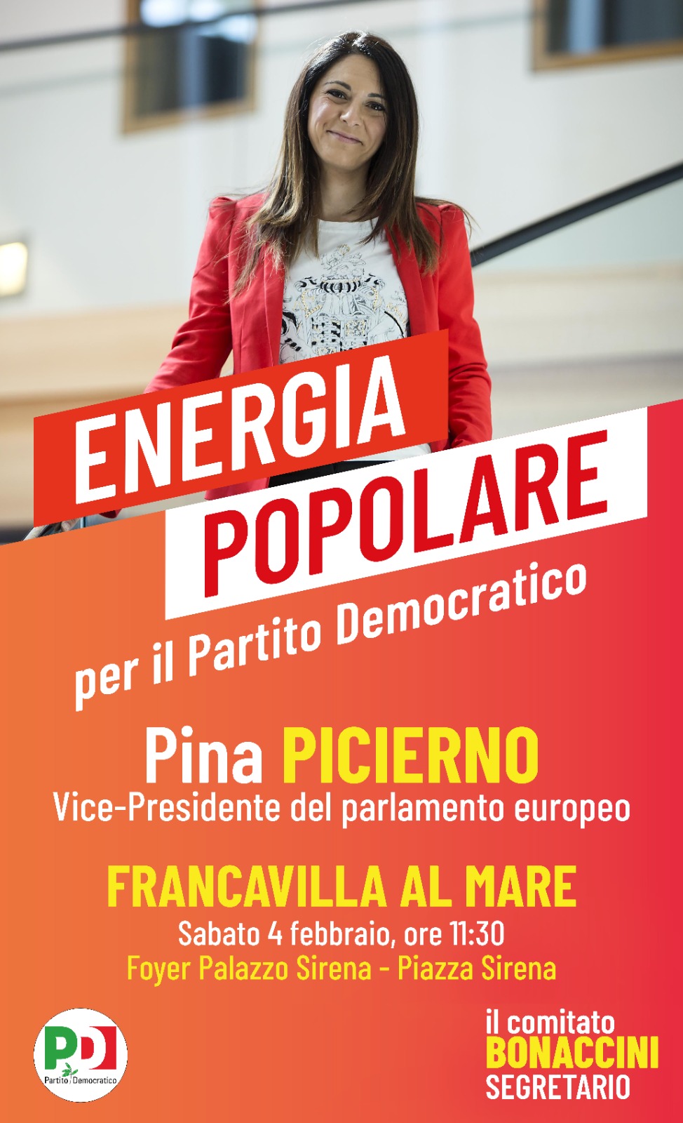 A Francavilla al mare Pina Picierno vice presidente del parlamento europeo