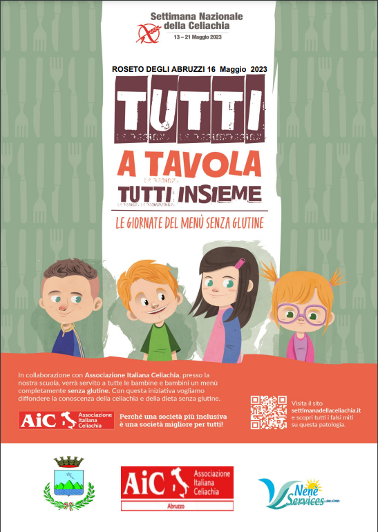 Pasti senza glutine nelle scuole di roseto per la giornata della celiachia