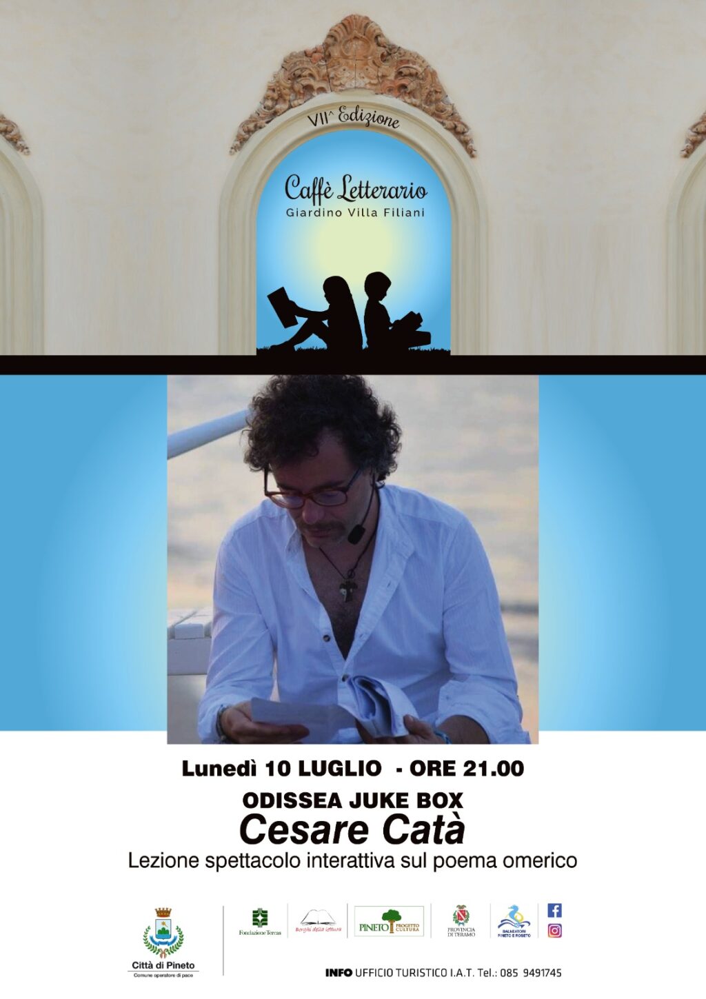 Pineto, Caffè Letterario: prossimo appuntamento con Cesare Catà e il suo Odissea Juke-box