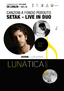 Setak in concerto a Pineto con ‘Canzoni a fondo perduto’