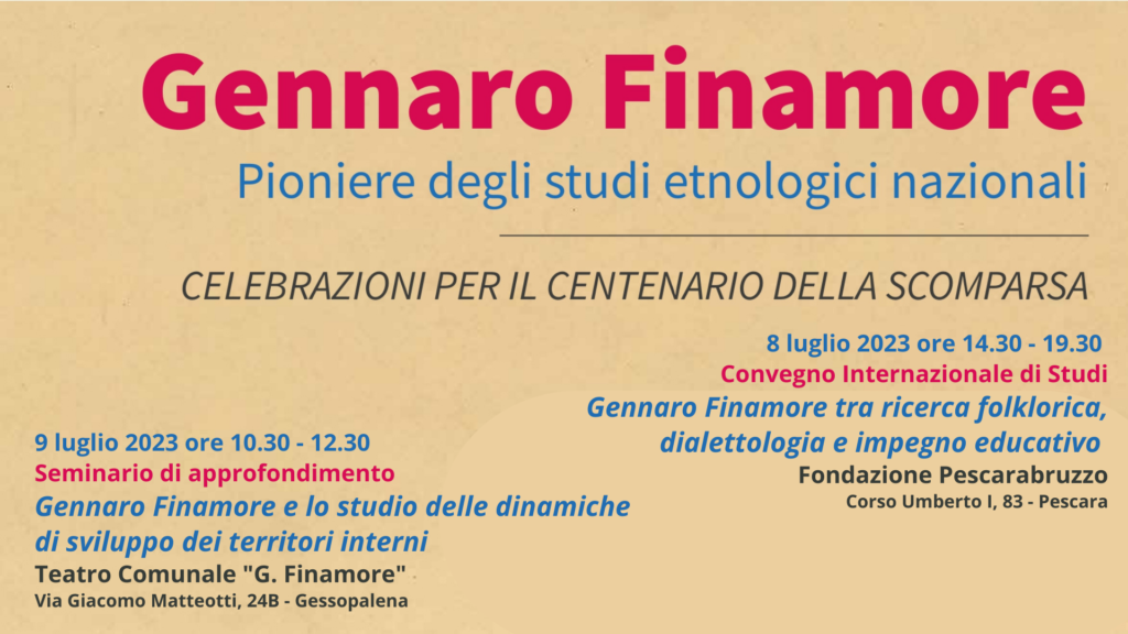 Al via le celebrazioni per il Centenario della scomparsa di Gennaro Finamore